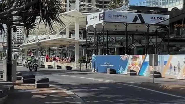 Police Officers Patrolling Surfers Paradise with Dedication on Motorcycles