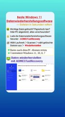 Beste Windows 11/10 Datenwiederherstellungssoftware – Dateien einfach retten!