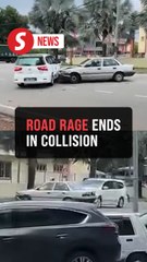 Road rage incident turn into an intentional crash in Sungai Petani