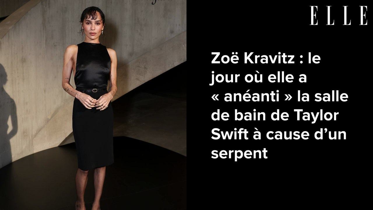 Zoë Kravitz : le jour où elle a « anéanti » la salle de bain de Taylor Swift à cause d’un serpent