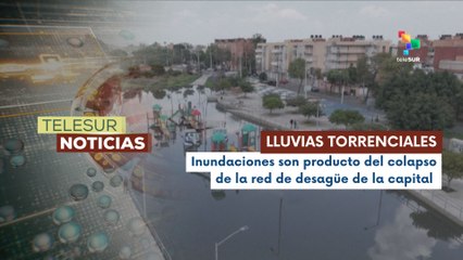 Intensas lluvias afectan al Valle de México