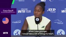 Gauff 'learning to appreciate the little wins' as a pro