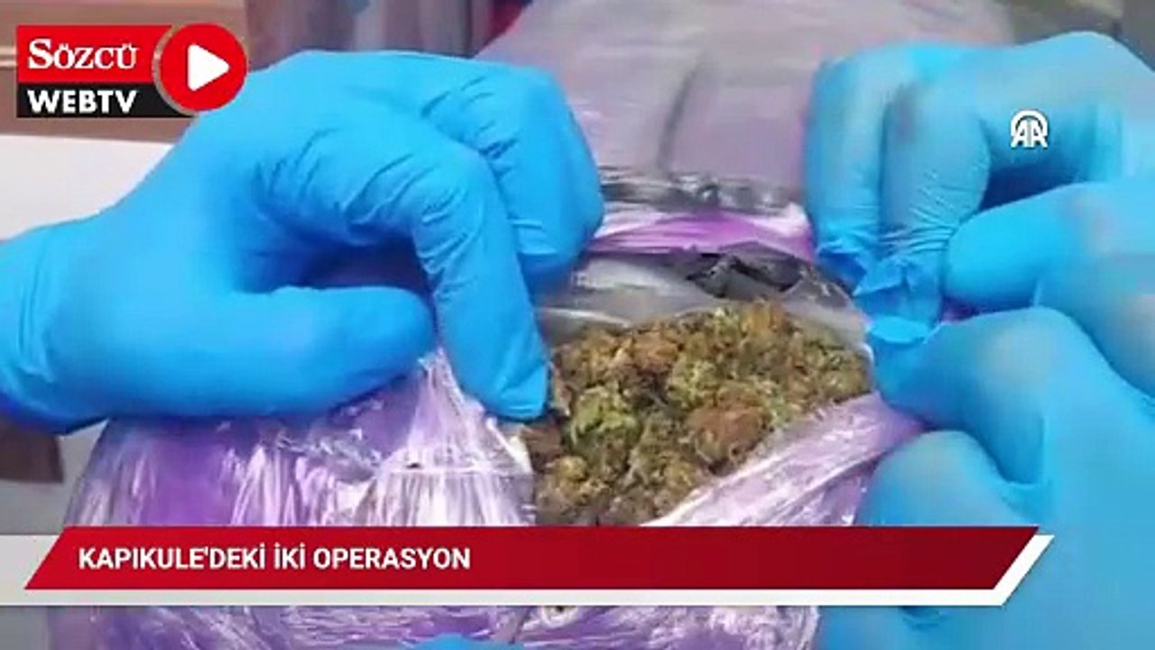 Kapıkule'deki iki operasyonda 245 kilo 932 gram esrar ele geçirildi