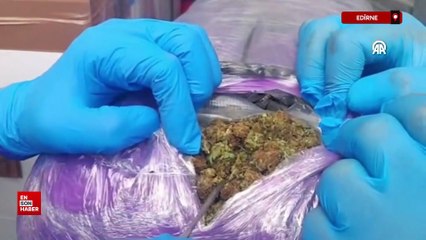Edirne Kapıkule'deki iki operasyonda 245 kilo 932 gram esrar ele geçirildi