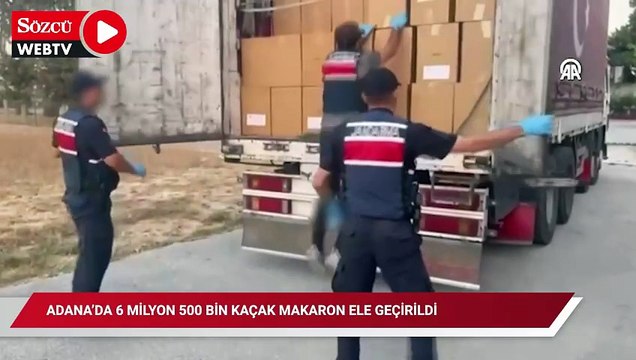 Adana'da 6 milyon 500 bin kaçak makaron ele geçirildi