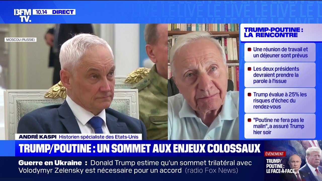 Rencontre entre Donald Trump et Vladimir Poutine: "La guerre en Ukraine n'est pas le seul problème qui sépare la Russie des États-Unis", assure André Kaspi (historien)