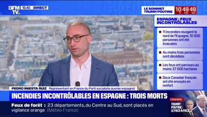 Incendie en Espagne: "Ma première pensée est pour les victimes", déclare Pedro Iniesta Ruiz (représentant en France du PSOE)