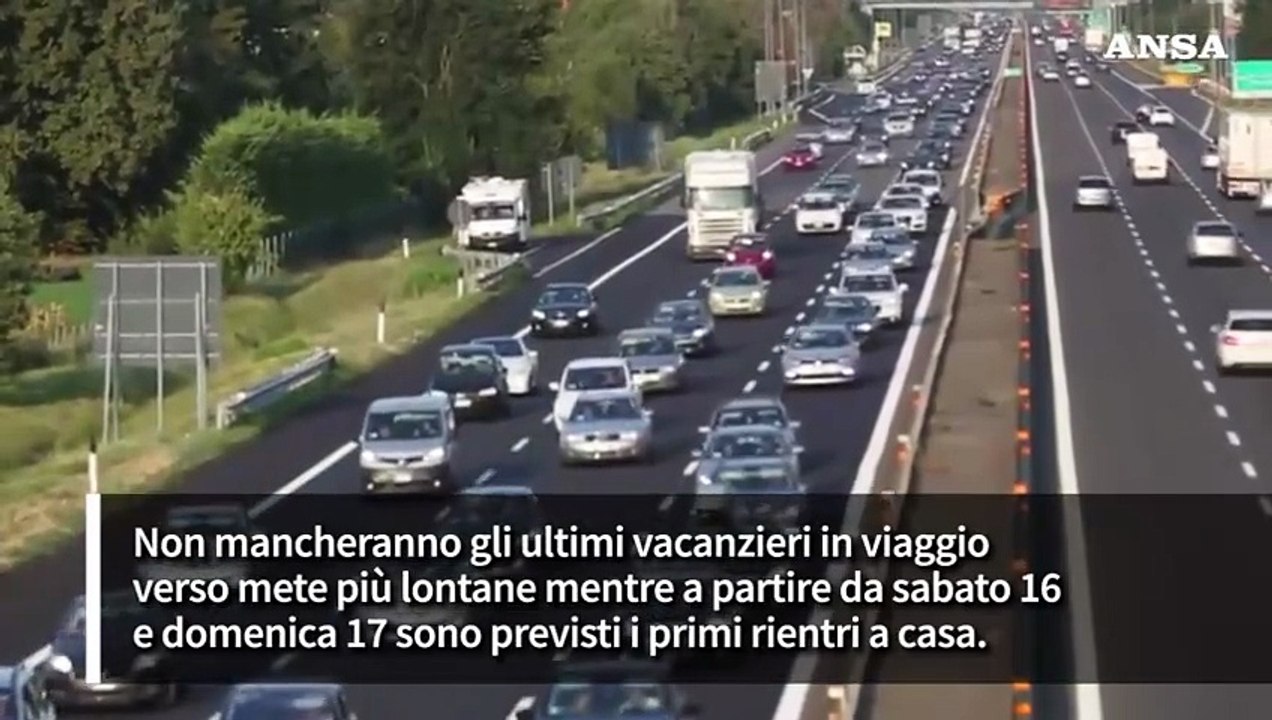 Ponte di ferragosto: ultime partenze e primi rientri a casa, oltre 12 milioni in strada