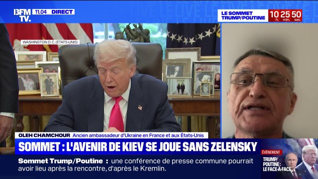 Sommet en Alaska: Mes attentes personnelles sont assez basses , explique Oleh Chamchour, ancien ambassadeur d'Ukraine en France et aux États-Unis