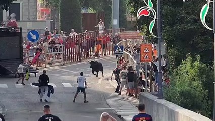 Primer encierro en las fiestas de Tudela de 2025