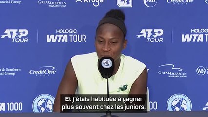Cincinnati - Gauff : "J'essaie d'apprécier davantage les petites victoires"
