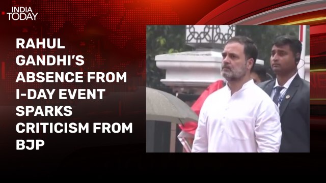 BJP slams Rahul Gandhi for skipping Independence Day event at Red Fort