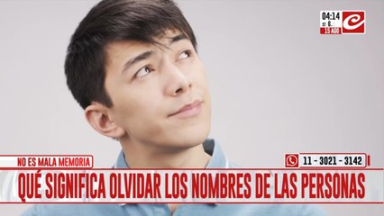 ¿Por qué nos olvidamos el nombre de las personas?... la ciencia lo responde