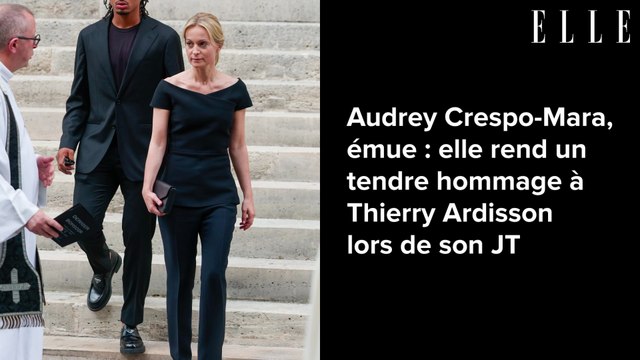 Audrey Crespo-Mara, émue : elle rend un tendre hommage à Thierry Ardisson lors de son JT