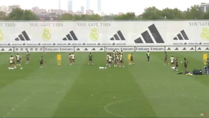 Entrenamiento completo del Real Madrid, previo al partido contra Osasuna