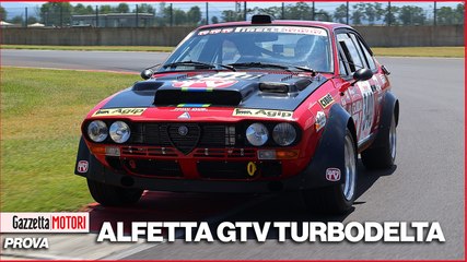 In pista con l'Alfa Romeo Alfetta Gtv Turbodelta Gruppo 4. L'onboard del giro lanciato