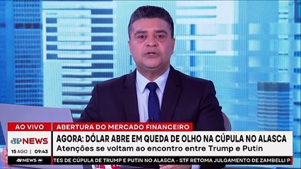 Dólar recua em relação ao real com foco de investidores em encontro Trump e Putin