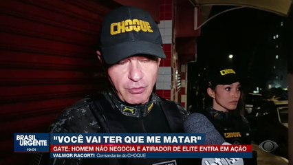 Homem não negocia e atirador de elite entra em ação para libertar refém