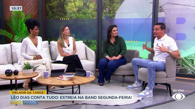 Léo Dias 'invade' Bora Brasil e conta bastidores da estreia na Band