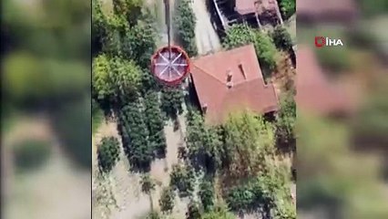 Yanan orman helikopterden böyle görüntülendi