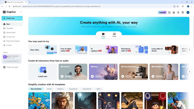 Capcut Web Editor 34 Workspace