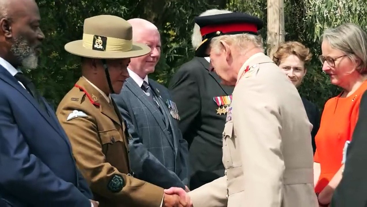King Charles meets with veterans on VJ Day anniversary