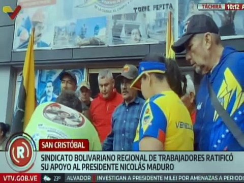 Táchira | Sindicato Bolivariano de Trabajadores manifestó su apoyo rotundo al pdte. Nicolás Maduro