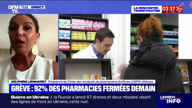 Grève des pharmaciens: On est en train de ruiner la qualité de soin en France , affirme Delphine Lienhardt (USPO Alsace)