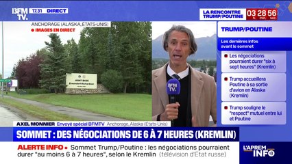 Sommet en Alaska: les négociations entre Vladimir Poutine et Donald Trump pourraient durer de 6 à 7 heures (Kremlin)