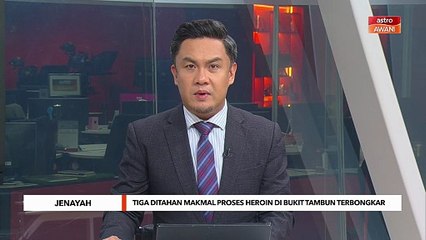 Tiga ditahan makmal proses heroin di Bukit Tambun terbongkar