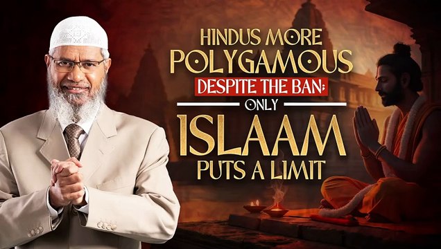 Hindus More Polygamous despite the ban; only Islam Puts a Limit - Dr Zakir Naik