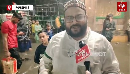 અમદાવાદમાં ભારે વરસાદ: શાહે આલમ દરગાહમાં શ્રદ્ધાળુઓને હાલાકી, શહેરમાં પાણી ભરાયું