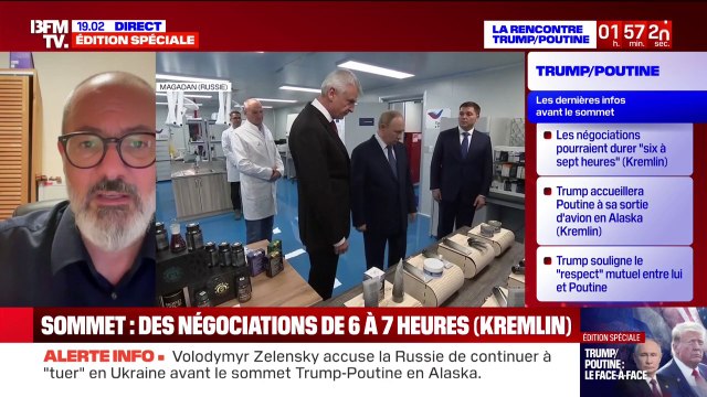 Sommet en Alaska: Vladimir Poutine est habitué des réunions à rallonge , souligne Jean-Didier Revoin, correspondant BFMTV à Moscou