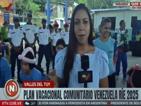 Niñas y niños mirandinos disfrutan de las actividades del Plan Vacacional Venezuela Ríe 2025