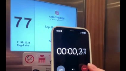 Elevador "a jato" no prédio do Neymar vai do chão à cobertura em menos de um minuto