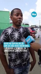 Viudo no supera dolor con sus dos hijos huérfanos, esperando a su madre en siniestro de San Cristobal