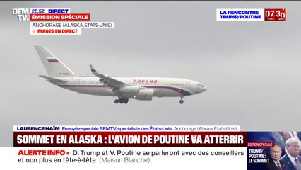 Sommet en Alaska: l'avion de Vladimir Poutine vient d'atterrir à son tour à Anchorage