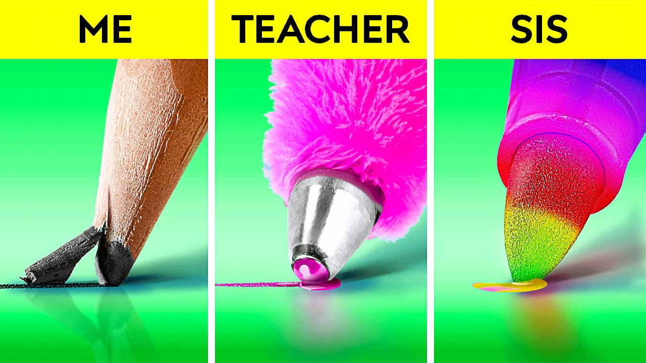 COOL DIY SCHOOL SUPPLIES | Creative Hacks and Ideas by 123 GO! Series