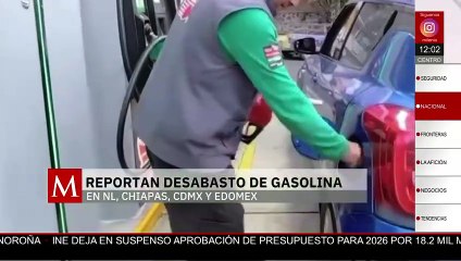 Pemex registra desabasto de gasolina en cuatro estados debido a labores de mantenimiento