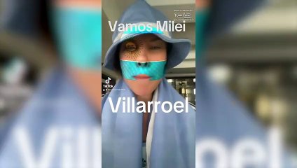 Karen Reichardt celebrando el triunfo de Milei-Villarruel