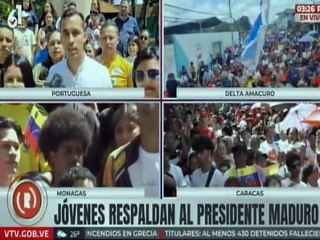 Jóvenes portugueseños reafirman su respaldo al presidente Nicolás Maduro