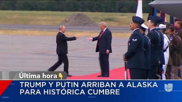 Trump y Putin llegan a Alaska: así fue el saludo entre ambos mandatarios