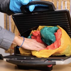 Unique Footwear Made from Melted Plastic