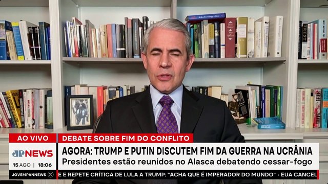 AGORA: Donald Trump e Vladimir Putin debatem fim da guerra na Ucrânia durante encontro no Alasca
