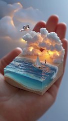 Ocean and Boats in a Hand 🌊⛵ Magical Animation for Kids | Coco Balloon Nursery Rhymes