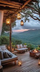 Magical Mountain Resort, Fire pit, Camping, Valley Views, Thunderstorm, Nature’s Paradise.