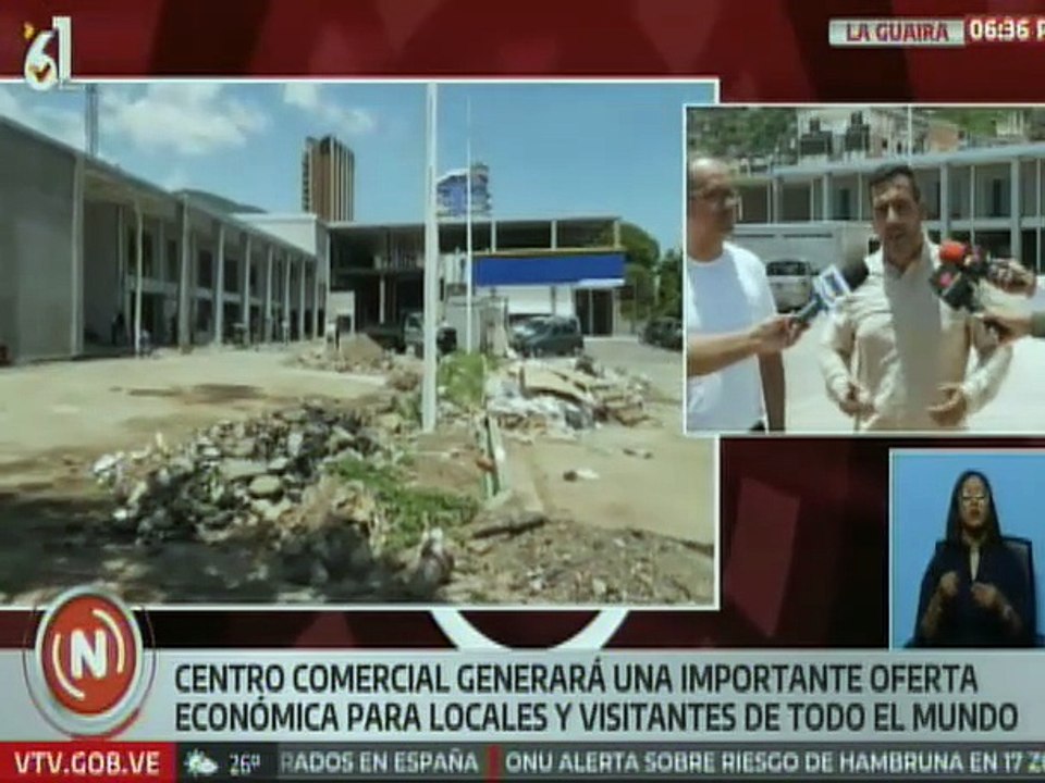 La Guaira | Gdor. José Alejandro Terán informó sobre los avances en la construcción del C.C. Plaza Tricolor