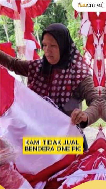 Jelang HUT RI Penjualan Bendera di Siak Meningkat, Pedagang: Tak Jual Bendera One Piece