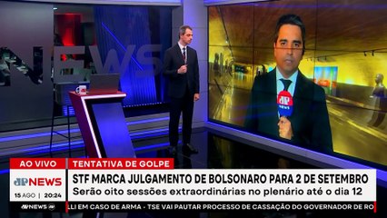 STF marca julgamento de Bolsonaro para 2 de setembro
