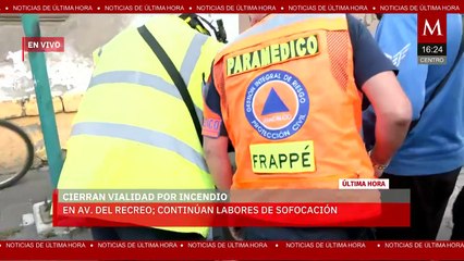 Bomberos combaten incendio en fábrica de Iztacalco; rescatan a un menor de edad